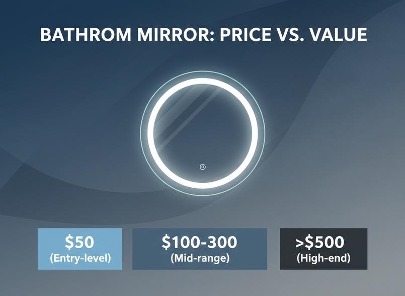 조명이 있는 욕실 거울