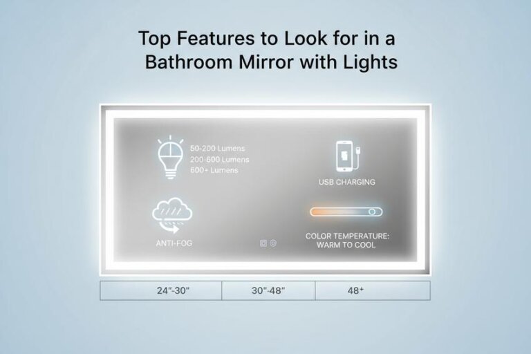 مرآة حمام مضادة للضباب