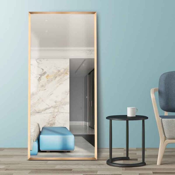 led mirror 1 (24) gold rectangular mirror