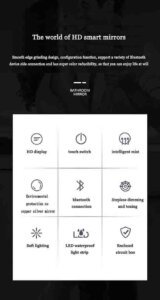 frameless bathroom mirror