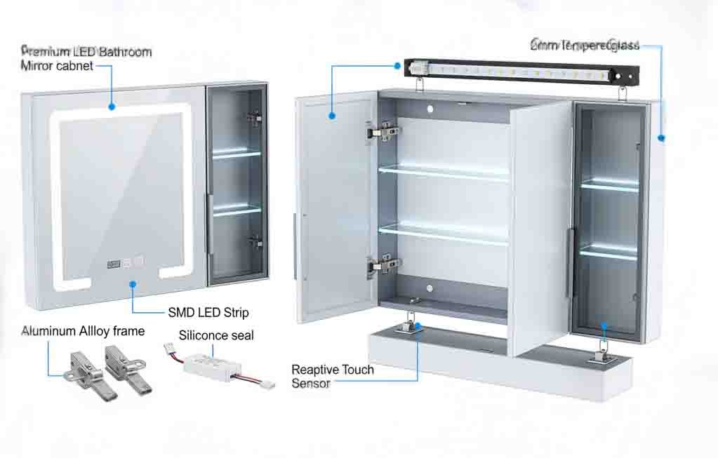medicine cabinet mirror replacement