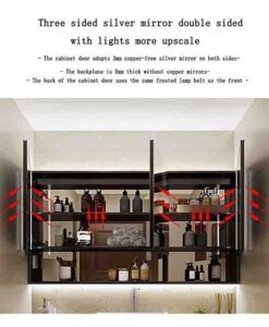 armadietti medicine con specchi