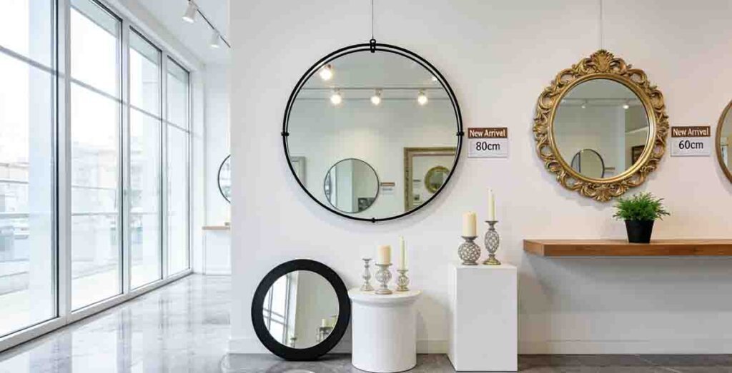 round wall mirror