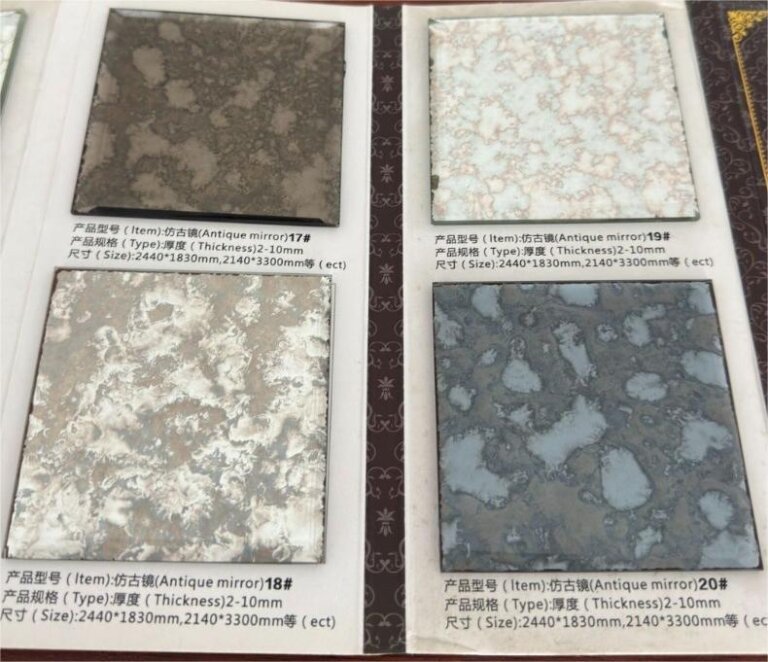 vidrio de espejo antiguo