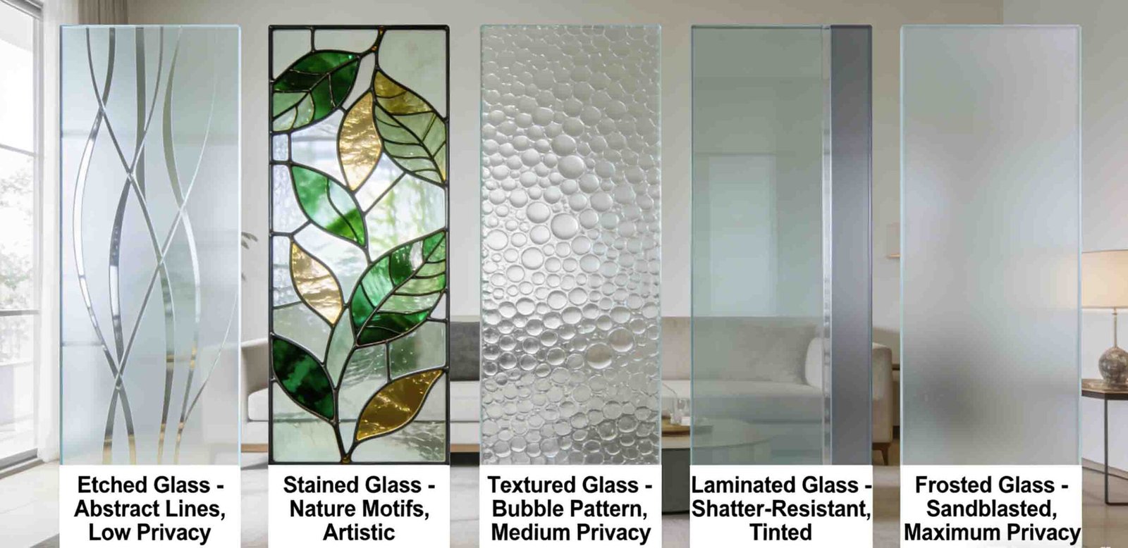 decorative glass panels