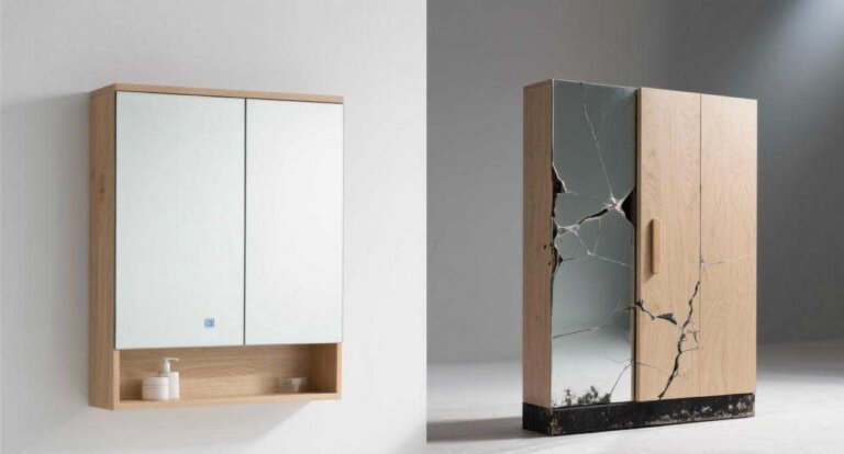 medicine cabinet mirror replacement