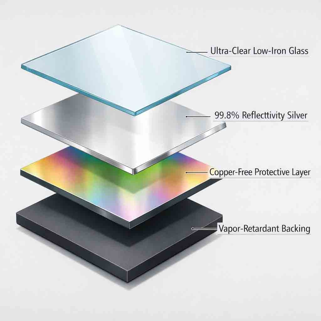 구리 없는 은 거울