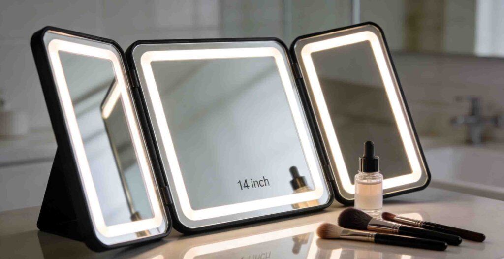 삼중 접이식 화장거울